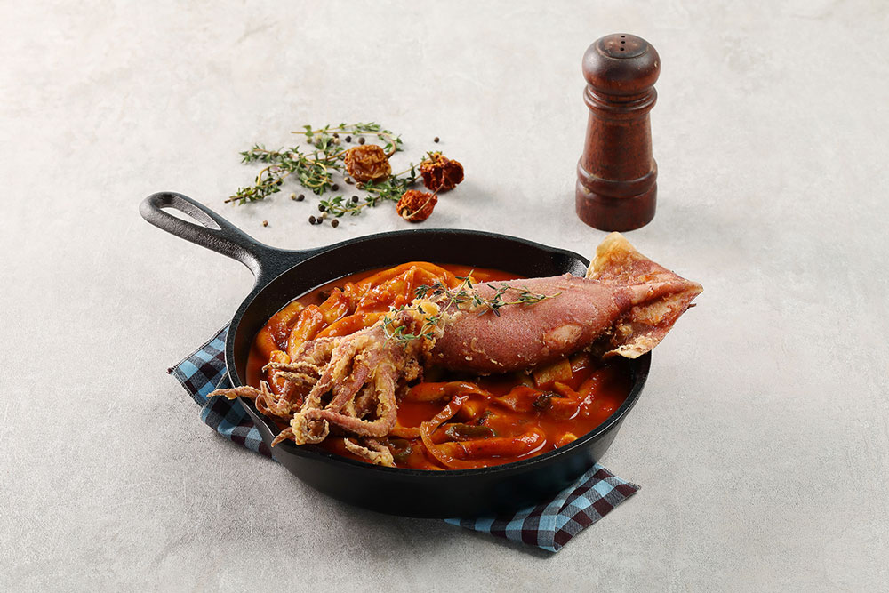통오징어튀김떡볶이